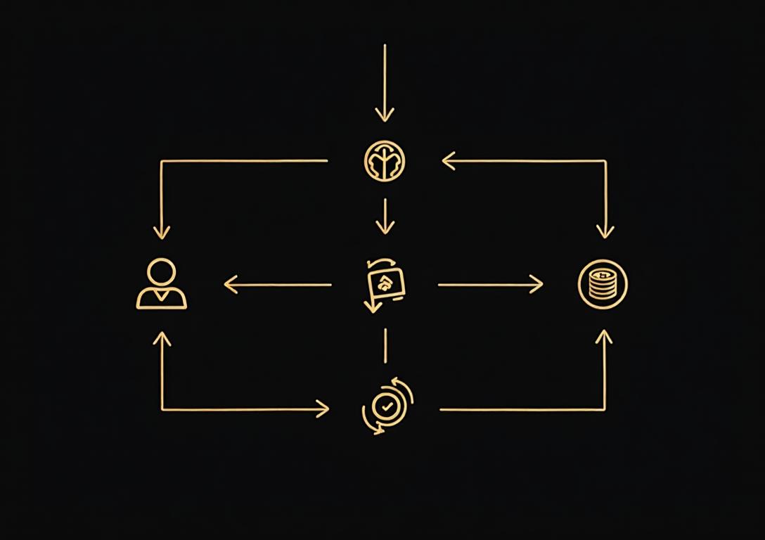 Transparent business model diagram showing how affiliate commissions work between comparison platforms and bookmakers